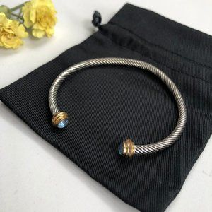 😃 Free With Any Purchase Silver Tone Open Cuff Bracelet